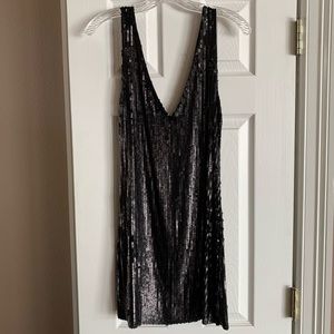 Black Sequins Dress